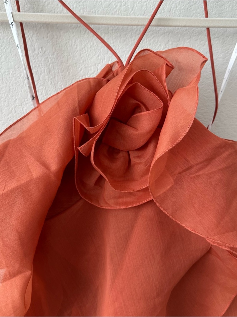 AJE PANDOREA LAYERED MAXI DRESS in Coral Clay SZ AUS 6 US 2 - Picture 3 of 10